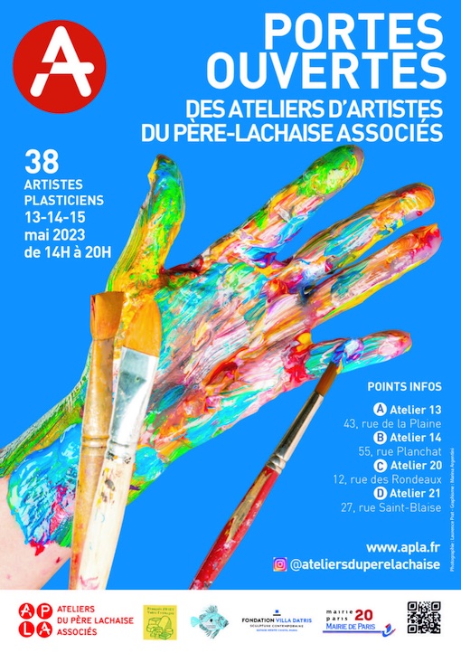 Paris. Du 13 au 15 mai, 38 artistes en arts plastiques et arts visuels des Ateliers du Père Lachaise Associés ouvrent leurs portes Paris. Du 13 au 15 mai, 38 artistes en arts plastiques et arts visuels des Ateliers du Père Lachaise Associés ouvrent leurs portes