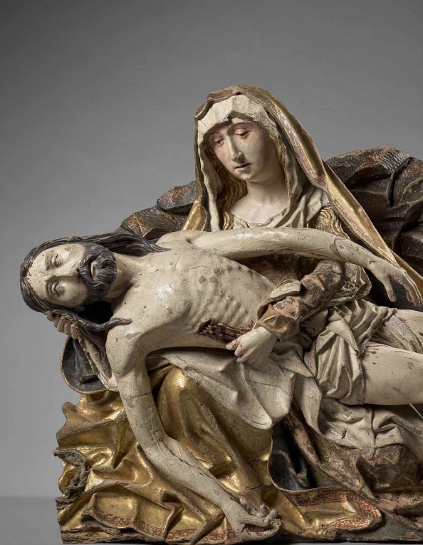 Sculpture de l’entourage de Gil de Siloé (XVe siècle), Vierge de Pitié, inventoriée RFR 41. © Musée du Louvre-Thierry Ollivier