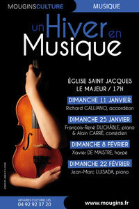 Un Hiver en Musique à Mougins, du 11 janvier au 22 février 2015