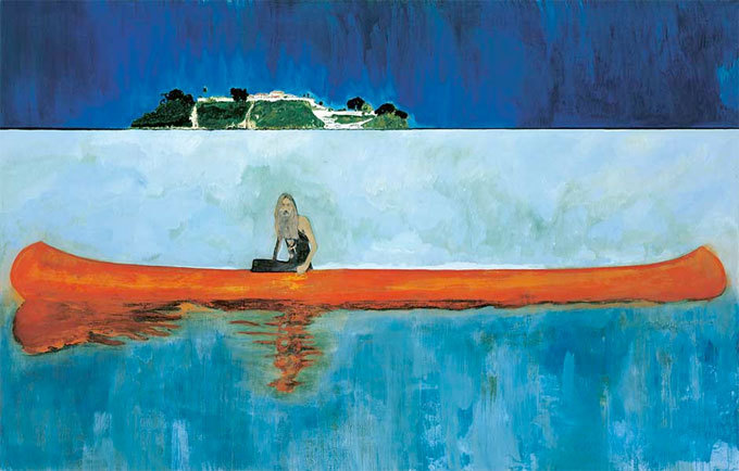 100 Years Ago (Carrera), 2001 Huile sur toile, 229 x 359 cm 100 Years Ago (Carrera), 2001 Huile sur toile, 229 x 359 cm