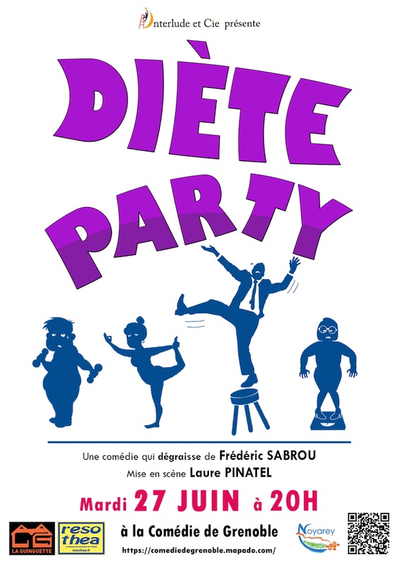 La Comédie de Grenoble. « Diète Party », de Frédéric Sabrou, une comédie qui dégraisse. 27 juin 2023 à 20h