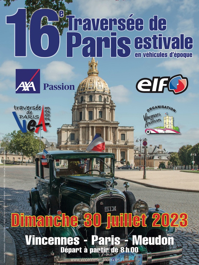 Le 30 juillet, 16e Traversée de Paris Estivale en véhicules d'époque Le 30 juillet, 16e Traversée de Paris Estivale en véhicules d'époque