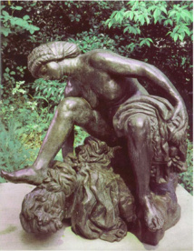 E-A Bourdelle, Grande baigneuse accroupie, Fonte, 1988, Bronze patiné N° 4/8 E-A Bourdelle, Grande baigneuse accroupie, Fonte, 1988, Bronze patiné N° 4/8