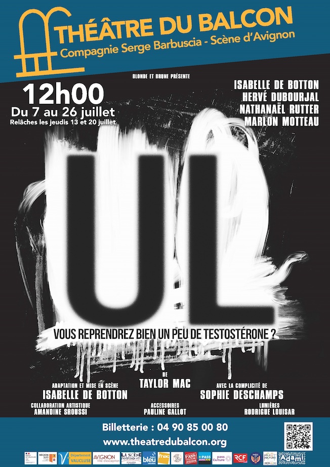 Avignon off, Théâtre du Balcon, « UL », de Taylor Mac, du 7 au 26 juillet à 12h Avignon off, Théâtre du Balcon, « UL », de Taylor Mac, du 7 au 26 juillet à 12h