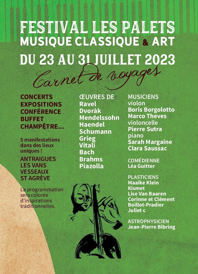 Musée des Vans, Ardèche, concert de musique classique le vendredi 28 juillet 23, à 21h Musée des Vans, Ardèche, concert de musique classique le vendredi 28 juillet 23, à 21h