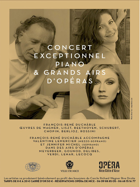 Concert exceptionnel du Cercle Richard Wagner Rive Droite à l'Opéra de Nice le 5 mars 2015 Concert exceptionnel du Cercle Richard Wagner Rive Droite à l'Opéra de Nice le 5 mars 2015