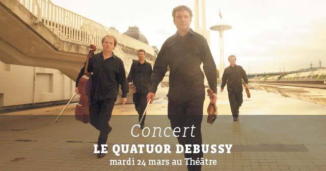 Quatuor Debussy en concert au théâtre de Cavaillon, le 24 mars 2015