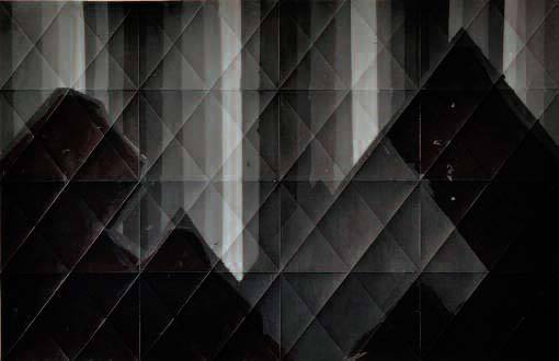 Bas Ketelaars Sans titre (Nomap), 2012 Acrylique sur papier plié © droits réservés Bas Ketelaars Sans titre (Nomap), 2012 Acrylique sur papier plié © droits réservés