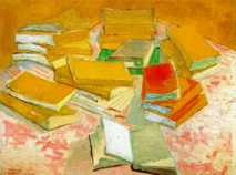 Vincent van Gogh, Piles de romans français, 1887 Huile sur toile, 54,4 x 73,6 cm Van Gogh Museum, Amsterdam (Vincent van Gogh Foundation) Vincent van Gogh, Piles de romans français, 1887 Huile sur toile, 54,4 x 73,6 cm Van Gogh Museum, Amsterdam (Vincent van Gogh Foundation)