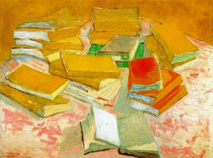 Vincent van Gogh, Piles de romans français, 1887  Huile sur toile, 54,4 x 73,6 cm  Van Gogh Museum, Amsterdam (Vincent van Gogh Foundation)