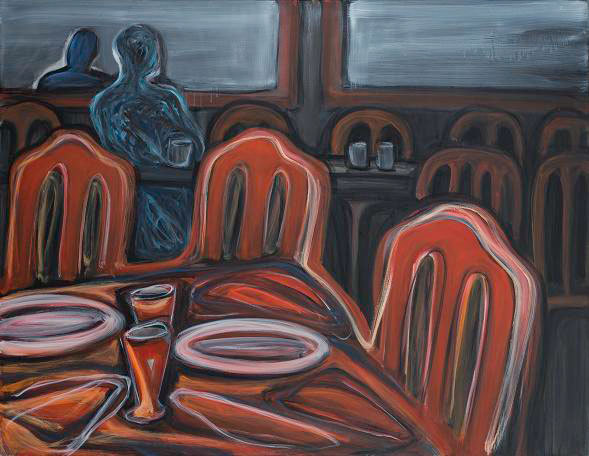 4 Solitude, 2011, huile sur toile, 146 x 114 cm