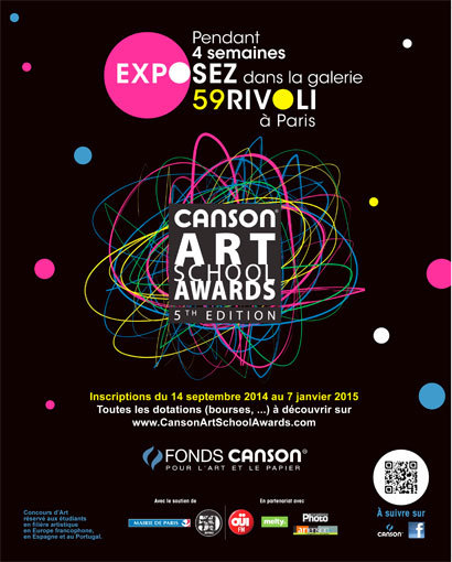 Le 59Rivoli expose les lauréats de la 5e édition des Canson® Art School Awards, en plein cœur de Paris !