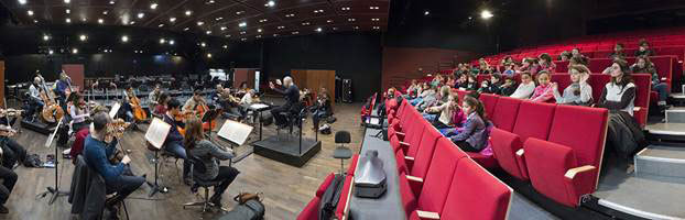 Répétition de l’Orchestre en présence des enfants © Marc Benita Répétition de l’Orchestre en présence des enfants © Marc Benita