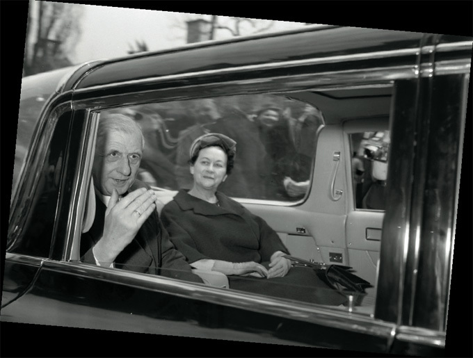 Charles De Gaulle et la première Première Dame © DR