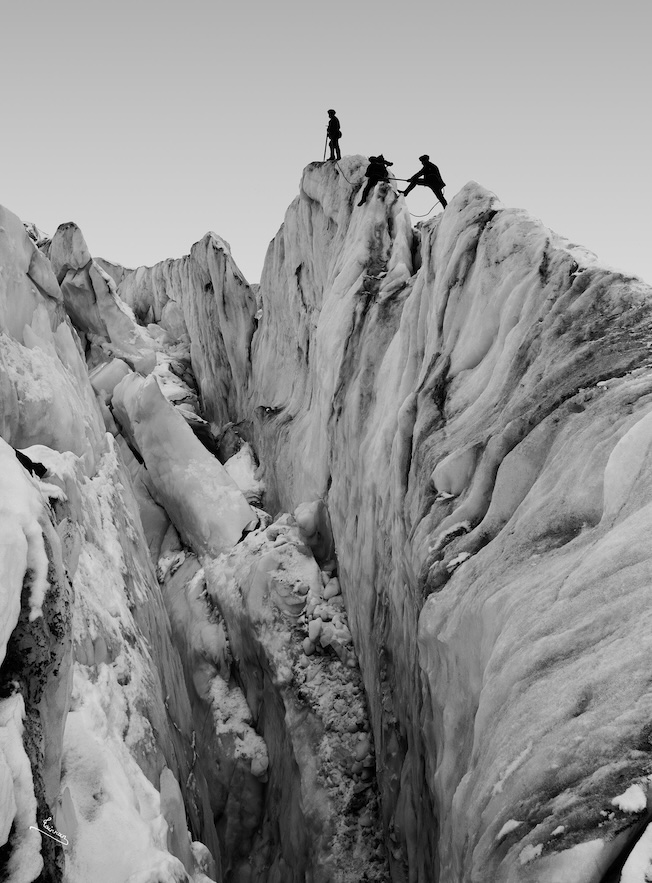 Georges Tairraz 1, Crevasses à la Jonction, 1910 © Coll. Tairraz