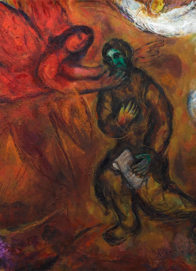 Marc CHAGALL, Le Prophète Isaie, 1968, huile sur toile, 114 x 146 cm, Nice, musée national Marc Chagall © RMN-GrandPalais, musée Marc Chagall