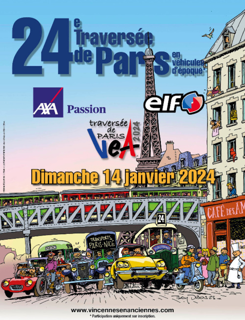 24e Traversée de Paris hivernale en véhicules d'époque le dimanche 14 janvier 2024 24e Traversée de Paris hivernale en véhicules d'époque le dimanche 14 janvier 2024