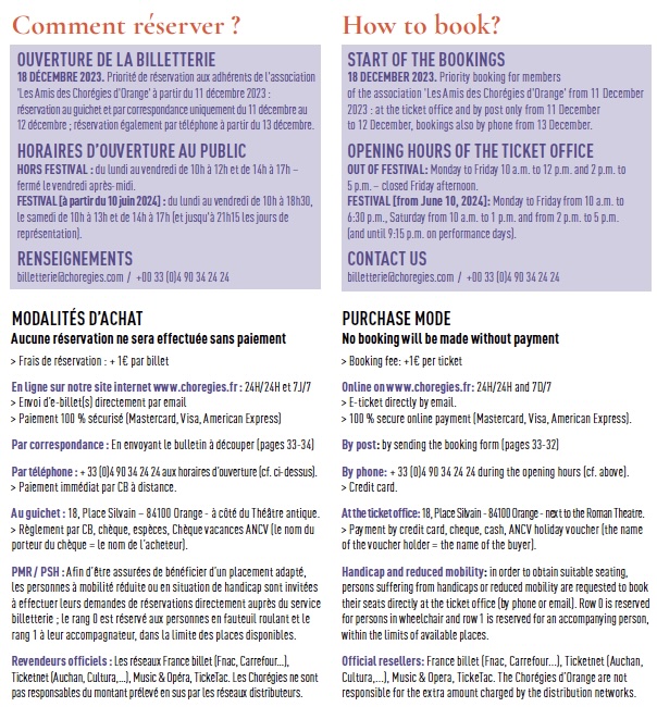 Chorégies d'Orange 2024. Le programme Chorégies d'Orange 2024. Le programme