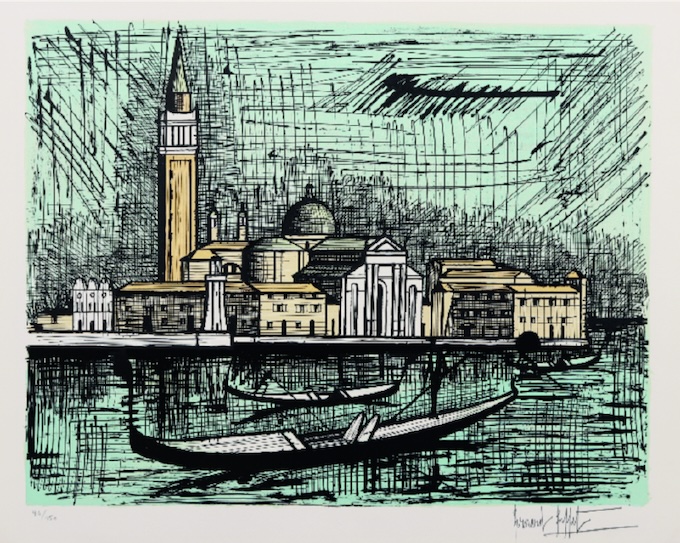 Lyon, Galerie Estades, « Bernard Buffet », Paysages, lithographies et gravure originales signées. 20 janvier au 9 mars 2024