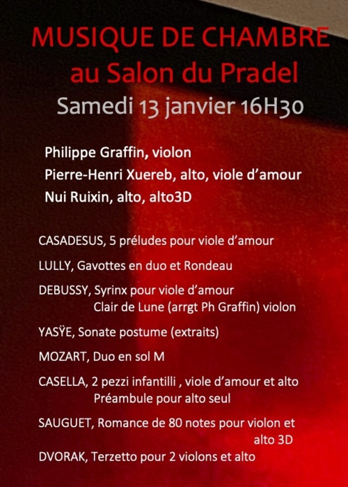 Le Poët-Laval (26). Musique au Salon. 13 janvier 24, 16h30 Le Poët-Laval (26). Musique au Salon. 13 janvier 24, 16h30