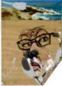 Pierre Buraglio, à la Mer, 2015 Peinture sur contreplaqué 27 x 16 cm Collection de l'artiste Pierre Buraglio, à la Mer, 2015 Peinture sur contreplaqué 27 x 16 cm Collection de l'artiste