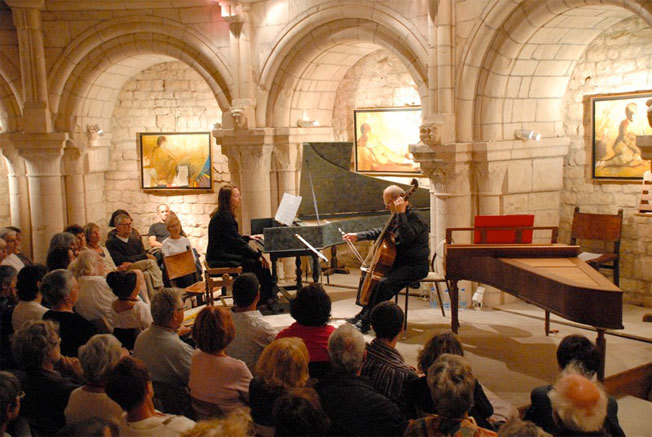 Le bel écrin dans lequel joua le Duo Baroque Nathalia Cherachova, Willand Kuijken © Jeanne-Marie Noël