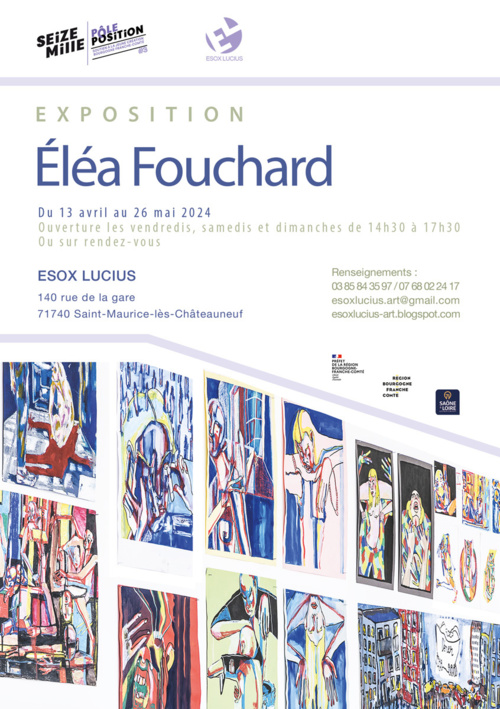 Saint-Maurice-lès-Châteauneuf, Esox Lucius : exposition Éléa Fouchard du 13 avril au 26 mai 24