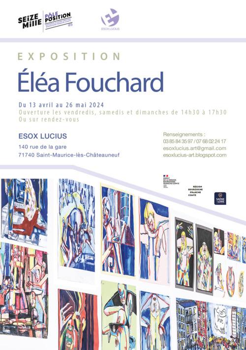 Saint-Maurice-lès-Châteauneuf, Esox Lucius : exposition Éléa Fouchard du 13 avril au 26 mai 24 Saint-Maurice-lès-Châteauneuf, Esox Lucius : exposition Éléa Fouchard du 13 avril au 26 mai 24