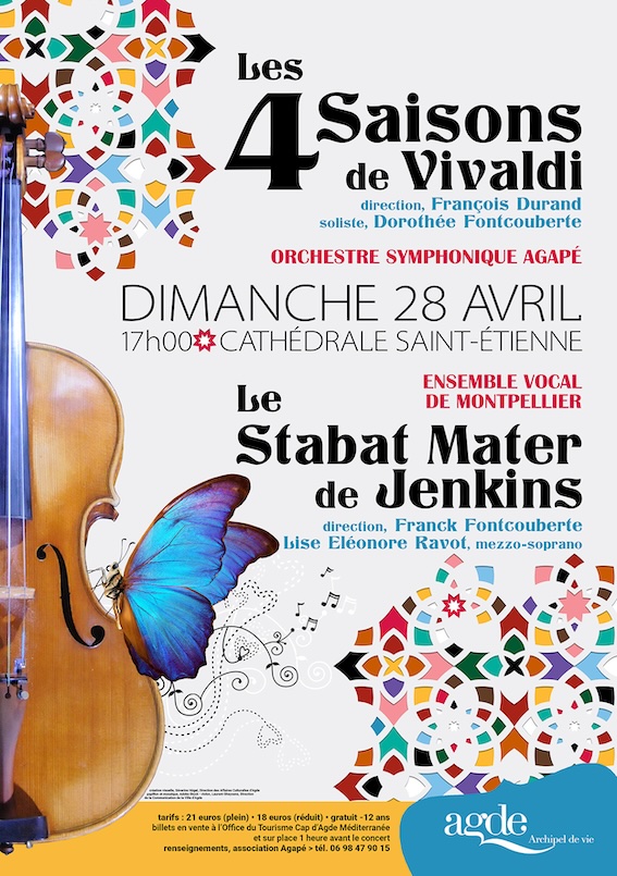 Agde, Cathédrale : L’Orchestre Symphonique Agapé célèbre le printemps avec un concert le 28 avril 2024 Agde, Cathédrale : L’Orchestre Symphonique Agapé célèbre le printemps avec un concert le 28 avril 2024