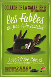 Festival d'Avignon Off 2015 : Les Fables de La Fontaine, collège de la salle, du 4 au 26 juillet