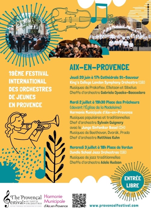 Aix-en-provence. Festival International des Orchestres de Jeunes en Provence : King's College London Symphony Orchestra