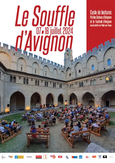 Cycle de lectures par les Scènes d'Avignon et le Festival d'Avignon dans le cloître du Palais des Papes du 7 au 18 juillet 2024 Cycle de lectures par les Scènes d'Avignon et le Festival d'Avignon dans le cloître du Palais des Papes du 7 au 18 juillet 2024