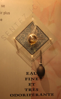 Chaque parfum est diffusé à l'aide d'une poire et permet au visiteur de découvrir des senteurs rares © Pierre Aimar