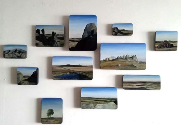 Numa Droz. Composition libre, 2024, promenade en haute Loire, huile sur bois dimensions variables Numa Droz. Composition libre, 2024, promenade en haute Loire, huile sur bois dimensions variables