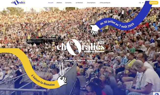 Festival : Les Choralies sont de retour à Vaison-la-Romaine du 30 juillet au 7 août 2025 Festival : Les Choralies sont de retour à Vaison-la-Romaine du 30 juillet au 7 août 2025