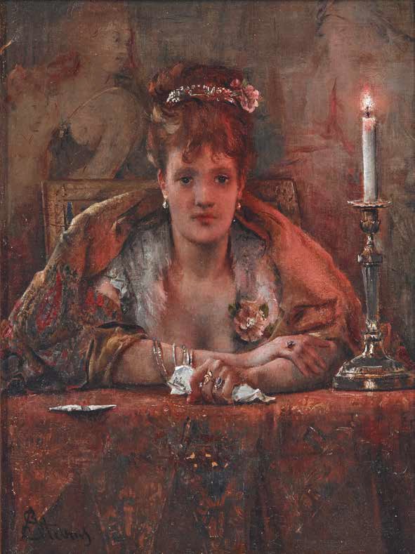 Alfred Stevens Douloureuse certitude, 1861 Huile sur toile, 33, 5 x 25 cm Collection particulière Alfred Stevens Douloureuse certitude, 1861 Huile sur toile, 33, 5 x 25 cm Collection particulière