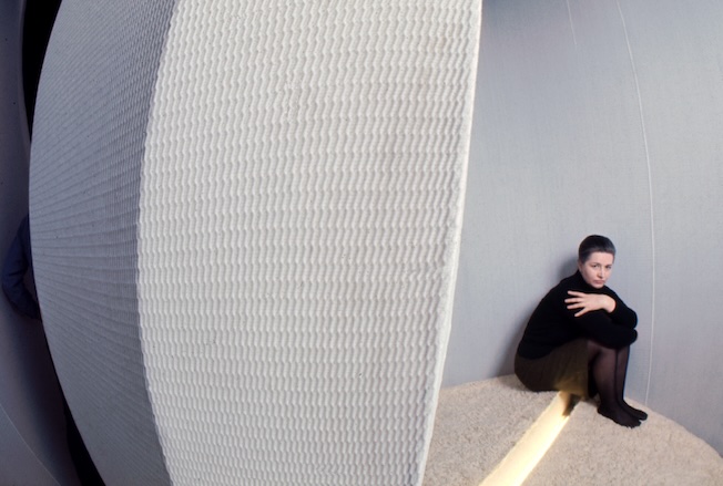 Aleksandra Kasuba in her Contemplation Environments. 1970. Digital Archive of Aleksandra Kasuba, The Lithuanian National Museum of Art, Estate of Aleksandra Kasuba. Aleksandra Kasuba in her Contemplation Environments. 1970. Digital Archive of Aleksandra Kasuba, The Lithuanian National Museum of Art, Estate of Aleksandra Kasuba.