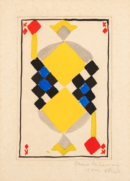 Roi de carreau - Projet pour jeu de cartes. 1959. © Pracusa 20240531 Roi de carreau - Projet pour jeu de cartes. 1959. © Pracusa 20240531