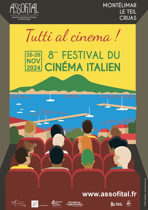 Montélimar. 8e festival du Cinéma Italien du 20 au 26 novembre 2024 Montélimar. 8e festival du Cinéma Italien du 20 au 26 novembre 2024