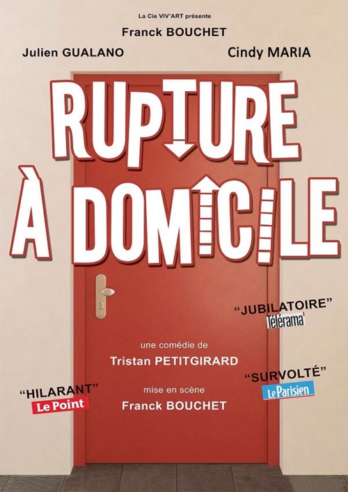 Auch, théâtre :  « Rupture à domicile », comédie. Le 15/2/25 Auch, théâtre :  « Rupture à domicile », comédie. Le 15/2/25