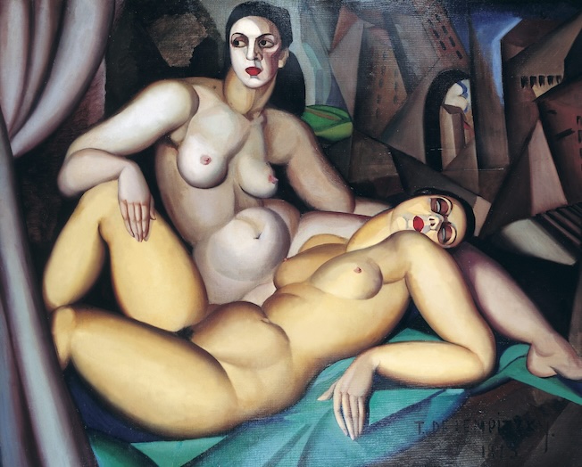 Tamara de Lempicka. Perspective ou Les Deux Amies, 1923. Huile sur toile, 130 × 160 cm. Asso. des amis du Petit Palais, Genève. Photo Studio M. Bernaz © Tamara de Lempicka Estate, LCC / 2024, ProLitteris, Zurich Tamara de Lempicka. Perspective ou Les Deux Amies, 1923. Huile sur toile, 130 × 160 cm. Asso. des amis du Petit Palais, Genève. Photo Studio M. Bernaz © Tamara de Lempicka Estate, LCC / 2024, ProLitteris, Zurich