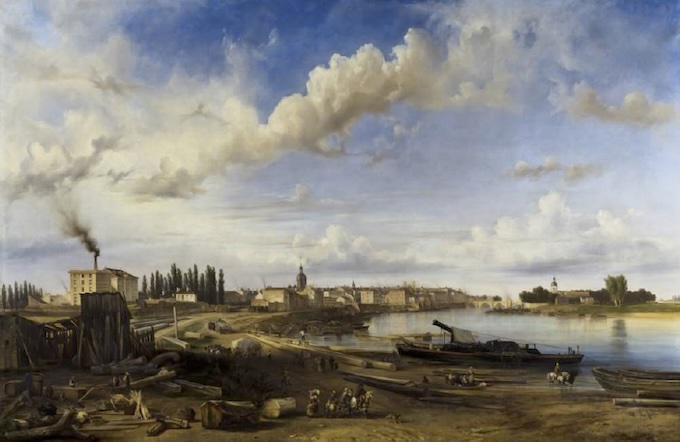 Étienne RAFFORT, Vue générale de Châlons-sur-Saône, 1837, huile sur toile © musée Vivant Denon - Philip Bernard Étienne RAFFORT, Vue générale de Châlons-sur-Saône, 1837, huile sur toile © musée Vivant Denon - Philip Bernard