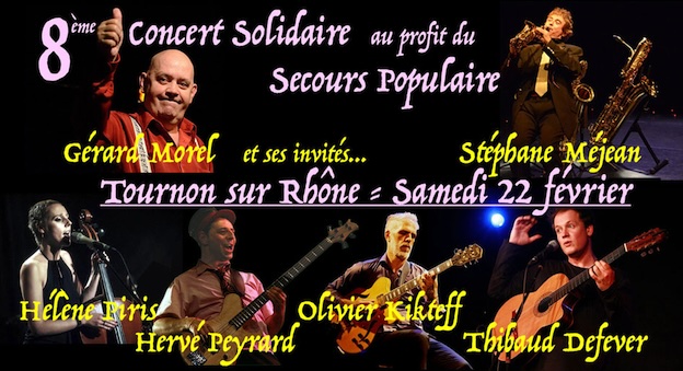 Tournon, Théâtre Jacques Bodoin : 8ème concert solidaire le 22 février 2025 Tournon, Théâtre Jacques Bodoin : 8ème concert solidaire le 22 février 2025