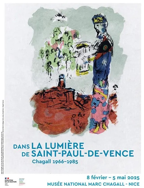 Chagall 1966-1985. Dans la lumière de Saint-Paul-de-Vence. Exposition du 8 février au 5 mai 2025 Chagall 1966-1985. Dans la lumière de Saint-Paul-de-Vence. Exposition du 8 février au 5 mai 2025
