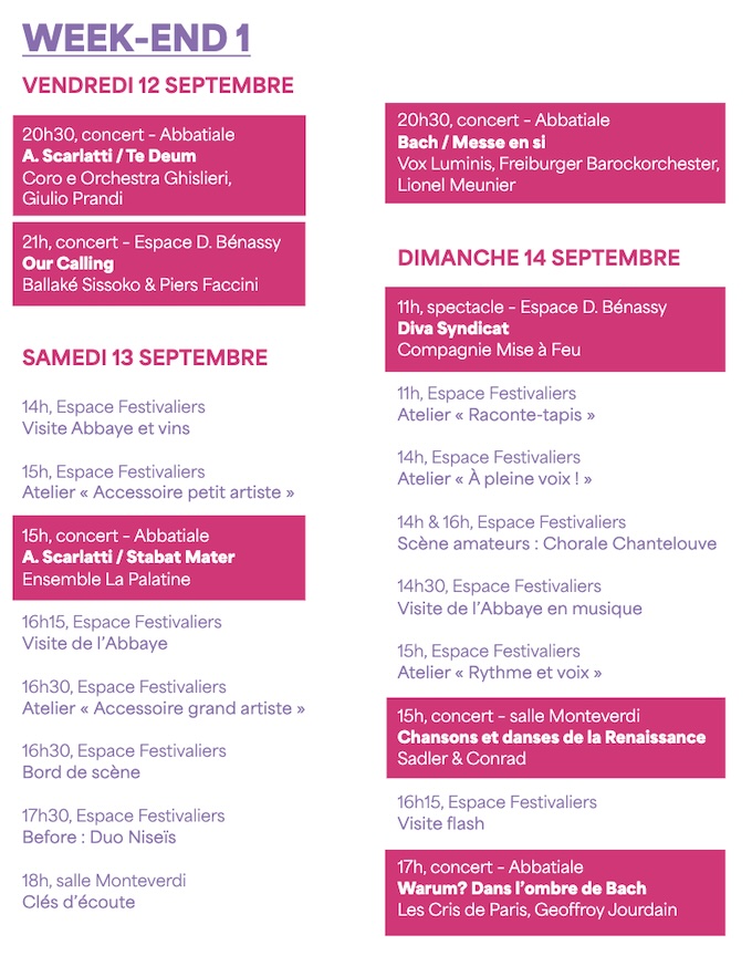 Le Festival d'Ambronay 2025 se déroulera du 12 au 28 septembre 2025 ! Le Festival d'Ambronay 2025 se déroulera du 12 au 28 septembre 2025 !