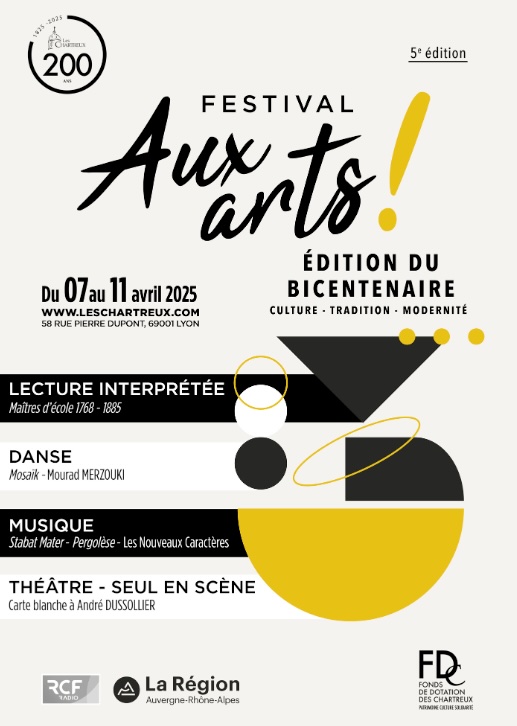 Lyon, Institution des Chartreux : Concert Stabat Mater de Pergolèse. Mercredi 9 avril 2025 - 20h Lyon, Institution des Chartreux : Concert Stabat Mater de Pergolèse. Mercredi 9 avril 2025 - 20h