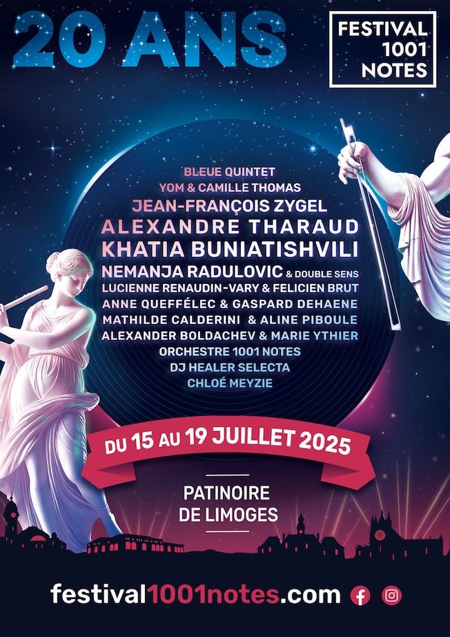 Limoges, patinoire : Festival 1001 Notes du 15 au 19 juillet 2025 Limoges, patinoire : Festival 1001 Notes du 15 au 19 juillet 2025
