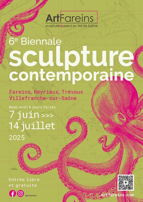 Val de Saône, ArtFareins : 6ème biennale de sculptures contemporaine. Du 7 juin au 14 juillet 2025 Val de Saône, ArtFareins : 6ème biennale de sculptures contemporaine. Du 7 juin au 14 juillet 2025