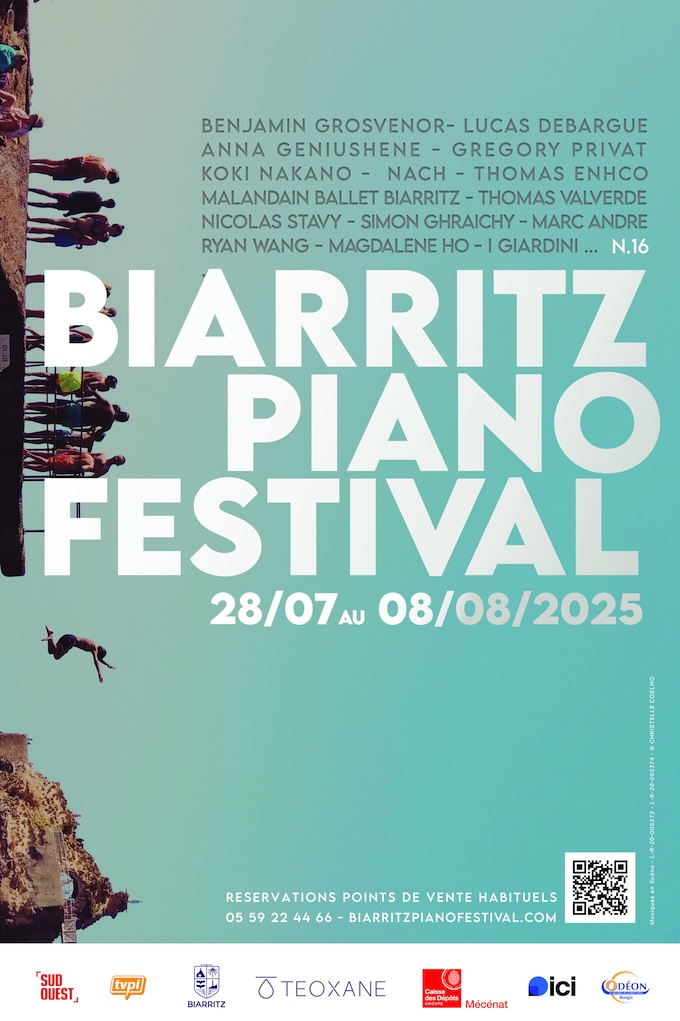 Biarritz Piano Festival - 16ème édition du 28 juillet au 8 août 2025 Biarritz Piano Festival - 16ème édition du 28 juillet au 8 août 2025