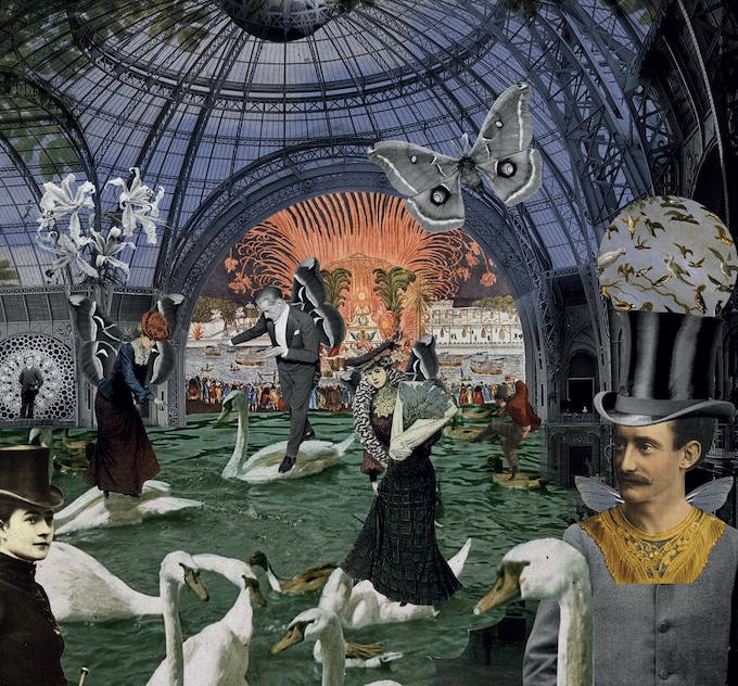 Paname Rendez-vous, 2025, 40 x 50 cm. Collage numérique. © 13 bis Paname Rendez-vous, 2025, 40 x 50 cm. Collage numérique. © 13 bis